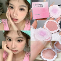 Thumbnail for Monochrome Flower Shimmer Powder Blusher - ArtGalleryZen