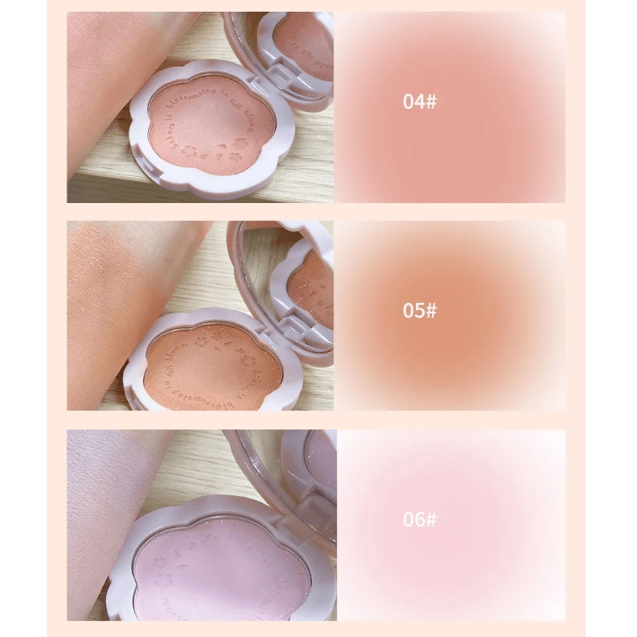 Monochrome Flower Shimmer Powder Blusher