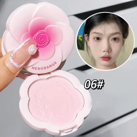 Monochrome Flower Shimmer Powder Blusher