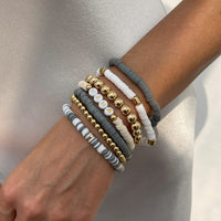 Thumbnail for Mother's Day Theme 7pcs Heart Letter Polymer Clay Beaded Bracelet Set - ArtGalleryZen