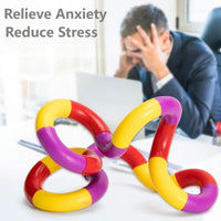 Thumbnail for Multicolor Quiet Twisty Fidget Toy - Sensory Stress Relief Puzzle - ArtGalleryZen