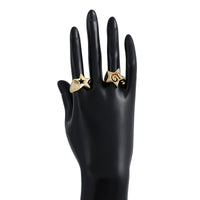 Thumbnail for Newly 2Pcs Hollow Star Spiral Open Ring Set - ArtGalleryZen
