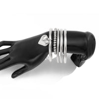 Thumbnail for Newly 5pcs Heart Pendant Ball Chain Bangle Bracelet Set - ArtGalleryZen