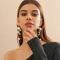 Thumbnail for Newly Dangling Tassel Pearl Earrings - ArtGalleryZen