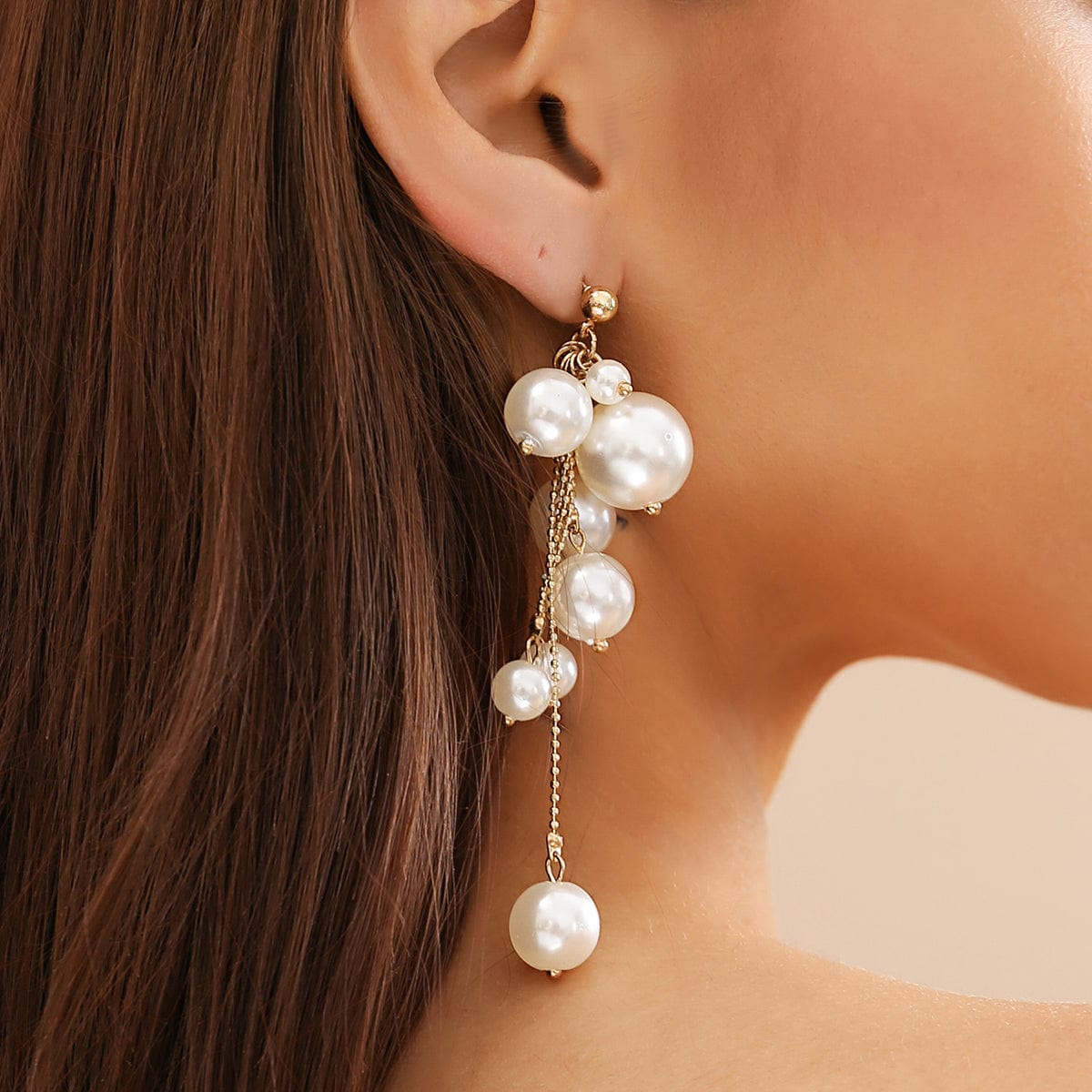 Newly Dangling Tassel Pearl Earrings - ArtGalleryZen