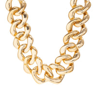 Thumbnail for Newly Gold Silver Plated Curb Chain Choker Necklace - ArtGalleryZen