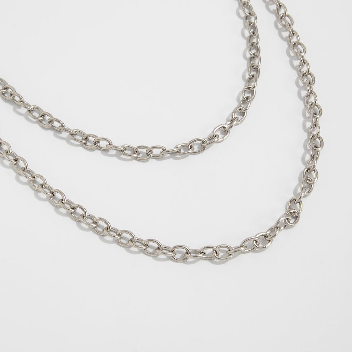 Newly Layered Relief Cross Pendant Trouser Chain - ArtGalleryZen