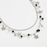 Thumbnail for Newly Layered Star Bowknot Charm Glass Bead Trouser Chain - ArtGalleryZen