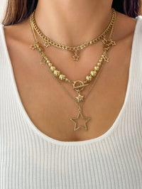 Thumbnail for Noble Layered Tassel Starry Pendant Necklace Set - ArtGalleryZen