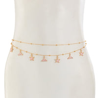 Thumbnail for Ocean Style 2pcs Enamel Starfish Mermaid Pendant Waist Chain Set