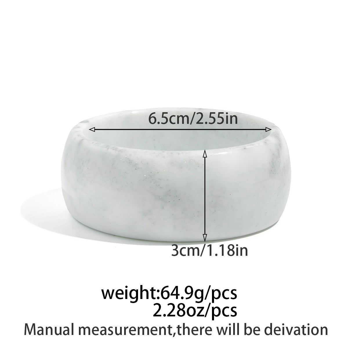 Ocean Style Blue Resin Bangle Bracelet - ArtGalleryZen