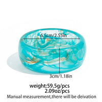 Thumbnail for Ocean Style Blue Resin Bangle Bracelet - ArtGalleryZen