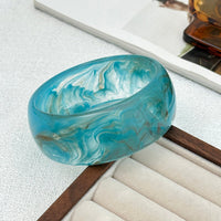 Thumbnail for Ocean Style Blue Resin Bangle Bracelet - ArtGalleryZen