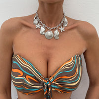 Thumbnail for Ocean Style Chunky Starfish Shell Conch Tassel Necklace - ArtGalleryZen