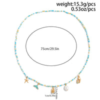 Thumbnail for Ocean Style Enamel Mermaid Conch Starfish Pearl Tassel Waist Chain - ArtGalleryZen
