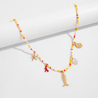 Thumbnail for Ocean Style Enamel Mermaid Conch Starfish Pearl Tassel Waist Chain - ArtGalleryZen