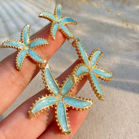 Thumbnail for Ocean Style Enamel Starfish Dangle Earrings - ArtGalleryZen