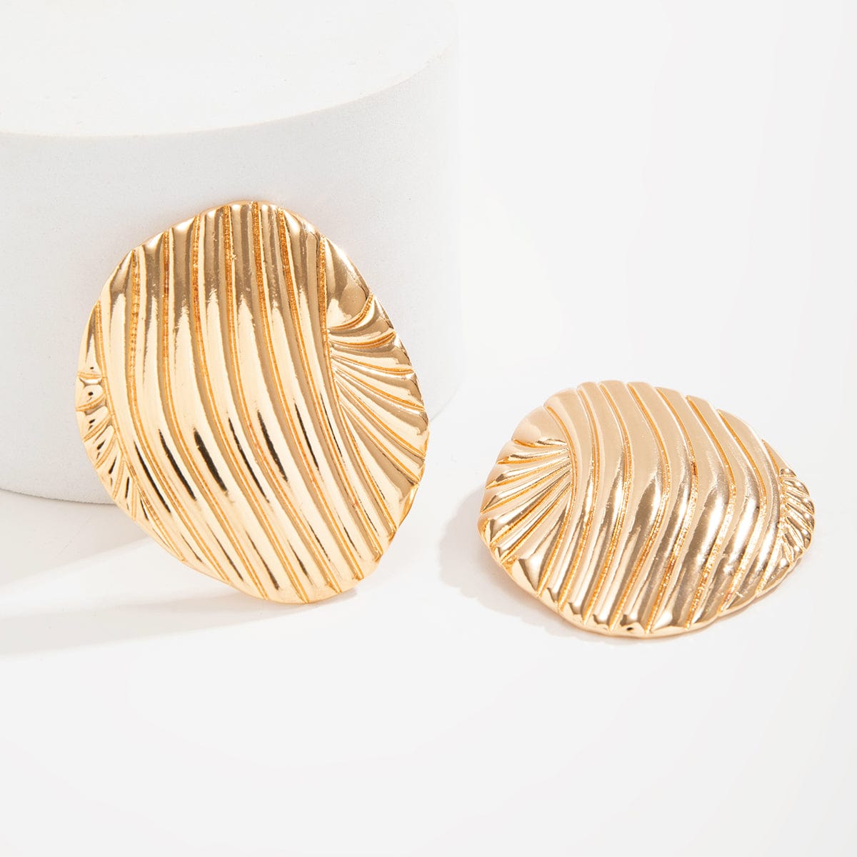 Ocean Style Gold Silver Plated Shell Earrings - ArtGalleryZen