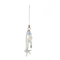 Thumbnail for Ocean Style Starfish Shell Pearl Charm Keychain Phone Strap - ArtGalleryZen