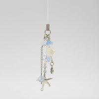 Thumbnail for Ocean Style Starfish Shell Pearl Charm Keychain Phone Strap - ArtGalleryZen