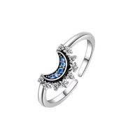 Thumbnail for Pandora CZ Inlaid Sun And Moon Stackable Ring - ArtGalleryZen