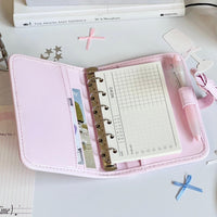 Thumbnail for Pink Bowknot PU Leather A7 Binder Cover - ArtGalleryZen