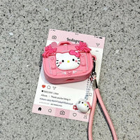 Thumbnail for Pink Briefcase Hello Kitty AirPods Earphone Case With Lanyard