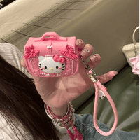 Thumbnail for Pink Briefcase Hello Kitty AirPods Earphone Case With Lanyard