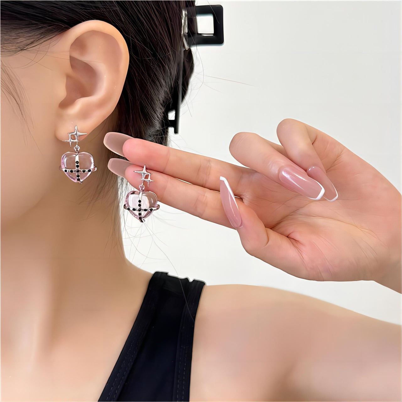 Luxury Crystal star drop earrings available @12k #fastestfingers | Instagram