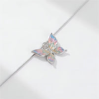 Thumbnail for Pink Enamel Butterfly Necklace - ArtGalleryZen