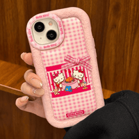 Thumbnail for Pink Floral Hello Kitty iPhone Case With Plush Accessories