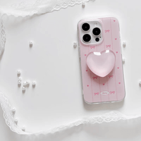 Thumbnail for Pink Heart Stand iPhone Case - ArtGalleryZen