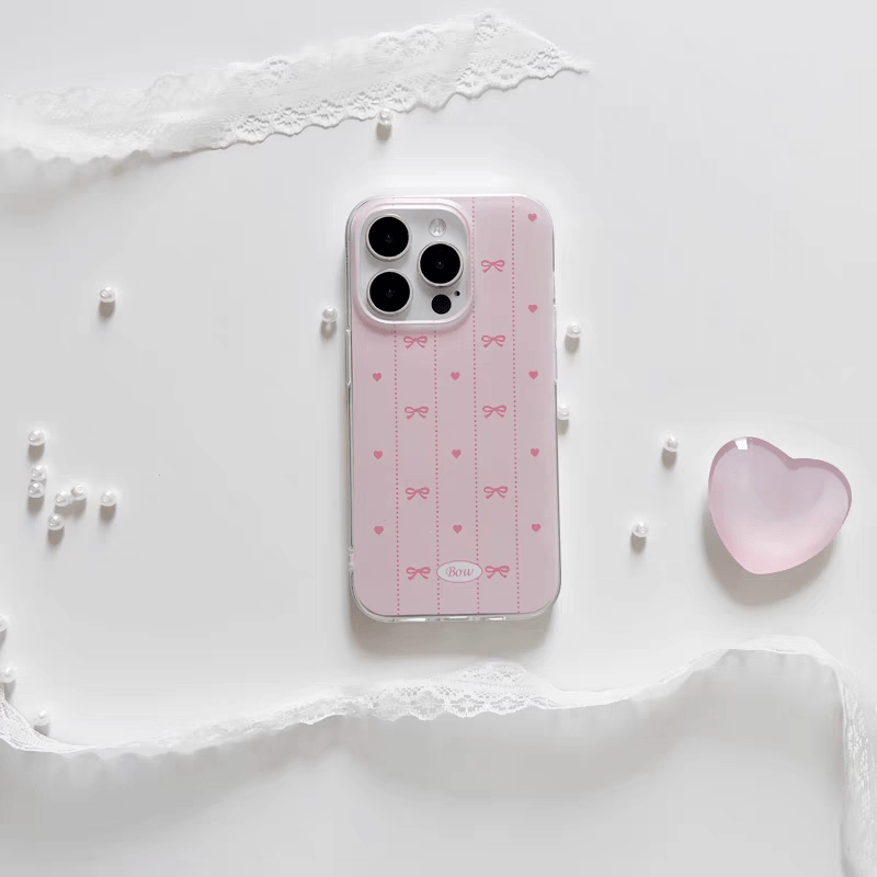 Pink Heart Stand iPhone Case - ArtGalleryZen