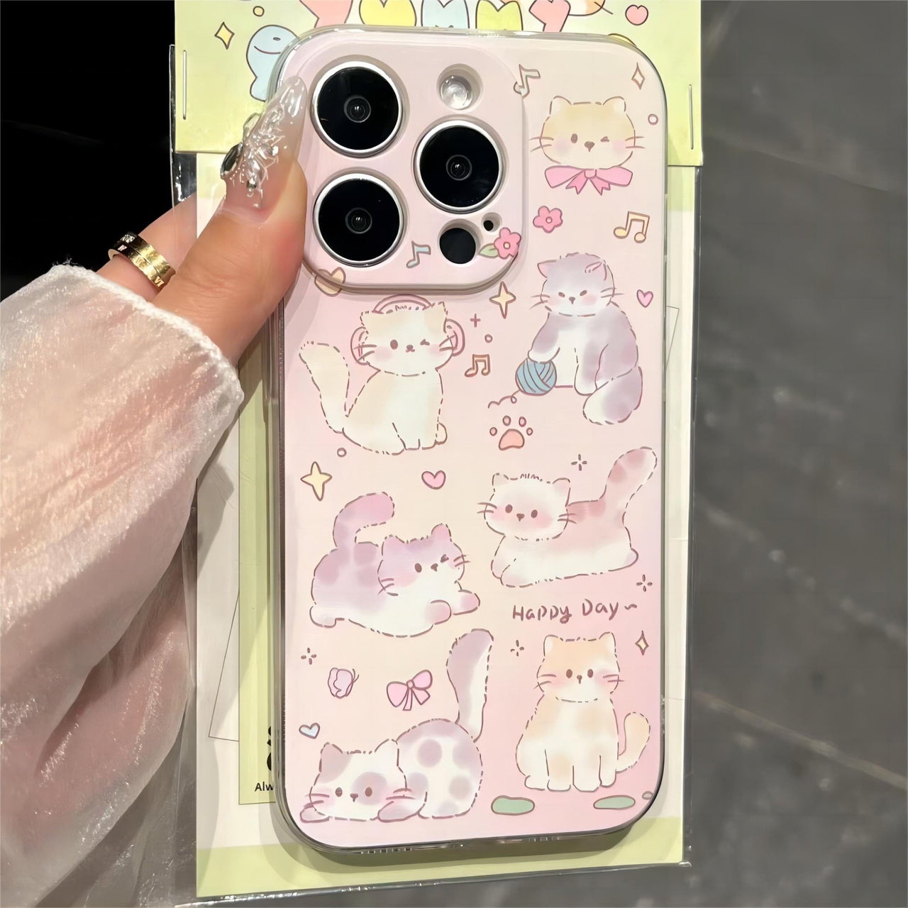 Pink Kitty iPhone Case - ArtGalleryZen