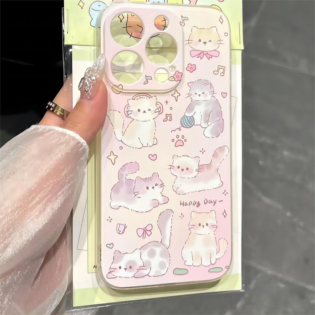 Pink Kitty iPhone Case - ArtGalleryZen