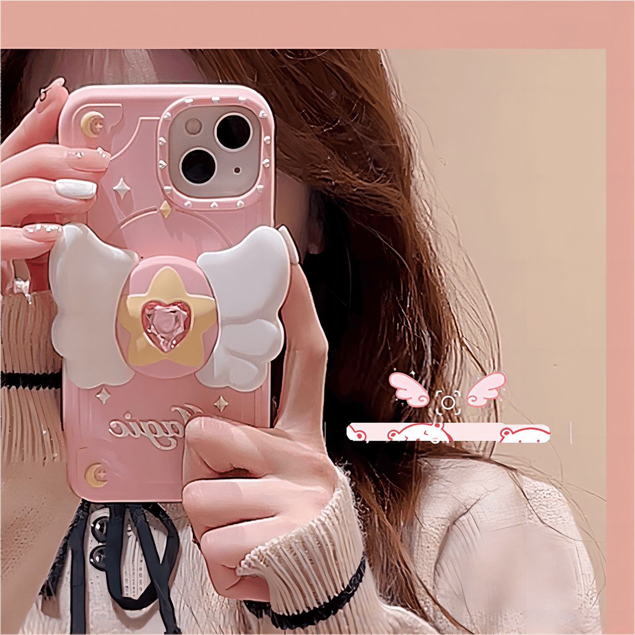 Pink Magic Moving Wings iPhone Case - ArtGalleryZen