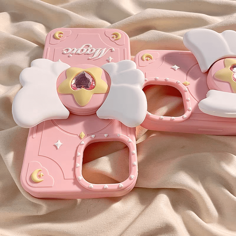 Pink Magic Moving Wings iPhone Case - ArtGalleryZen