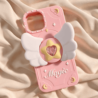 Thumbnail for Pink Magic Moving Wings iPhone Case - ArtGalleryZen
