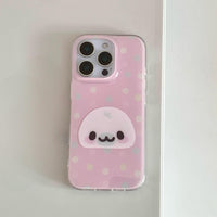 Thumbnail for Pink Mamegoma Polka Dot iPhone Case - ArtGalleryZen