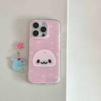 Thumbnail for Pink Mamegoma Polka Dot iPhone Case - ArtGalleryZen