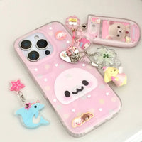 Thumbnail for Pink Mamegoma Polka Dot iPhone Case - ArtGalleryZen