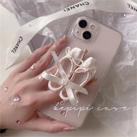 Thumbnail for Pink Ribbon Dance Theatrical Stand iPhone Case - ArtGalleryZen