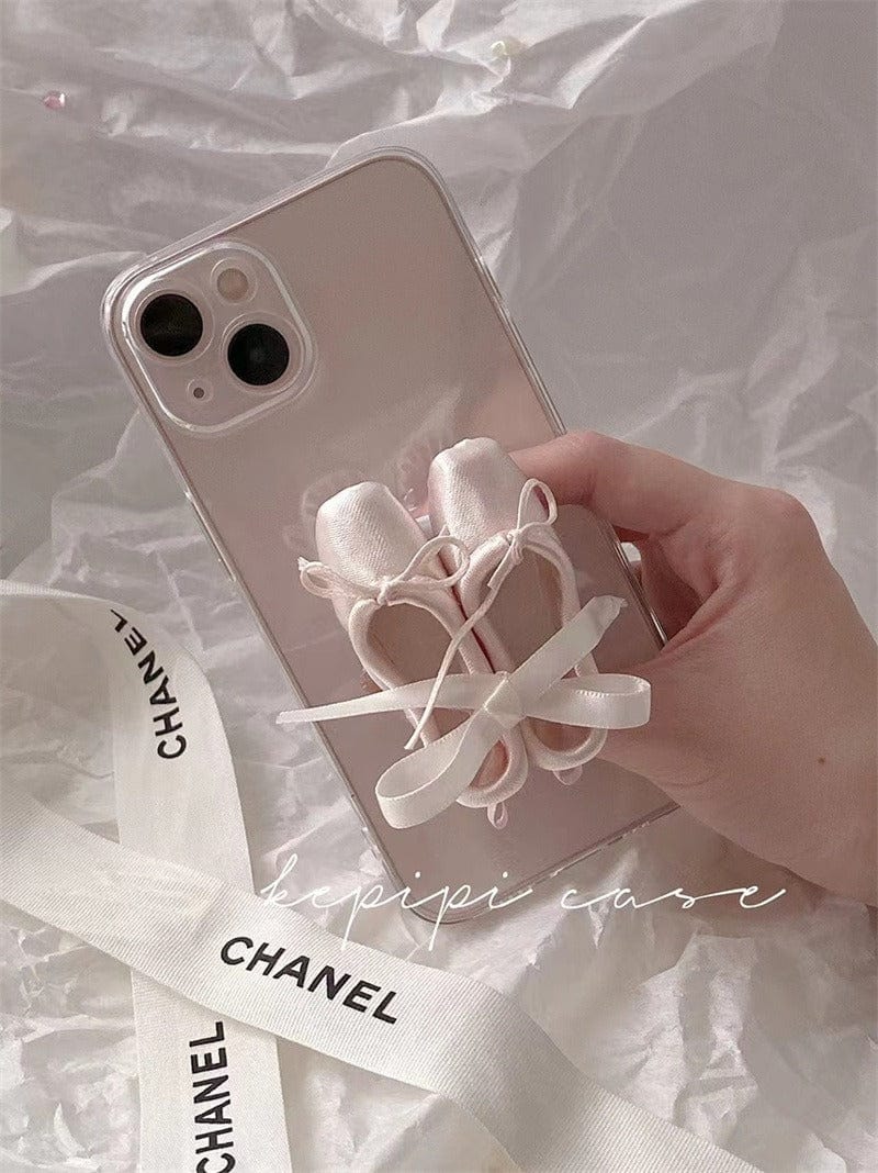 Pink Ribbon Dance Theatrical Stand iPhone Case - ArtGalleryZen