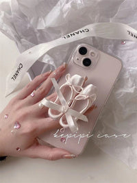 Thumbnail for Pink Ribbon Dance Theatrical Stand iPhone Case - ArtGalleryZen