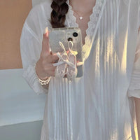 Thumbnail for Pink Ribbon Dance Theatrical Stand iPhone Case - ArtGalleryZen