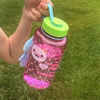 Thumbnail for Pink Smiley Polka Dots 1000ml Portable Water Cup - ArtGalleryZen