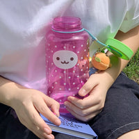 Thumbnail for Pink Smiley Polka Dots 1000ml Portable Water Cup - ArtGalleryZen