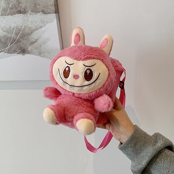 Plush Labubu Crossbody Bag - ArtGalleryZen