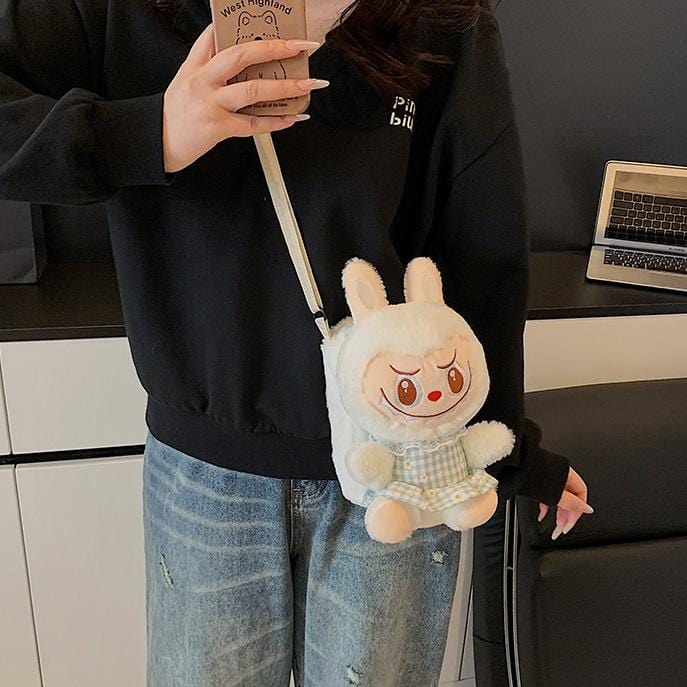 Plush Labubu Crossbody Bag - ArtGalleryZen