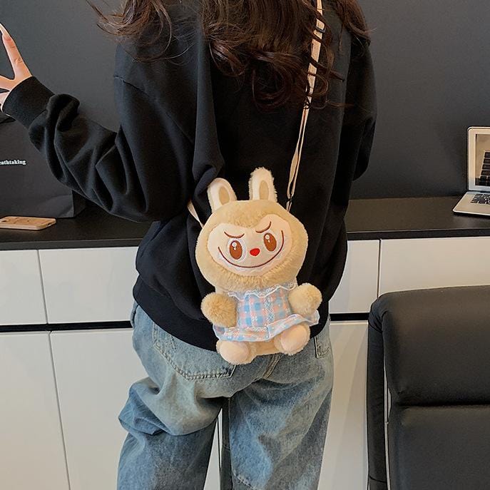 Plush Labubu Crossbody Bag - ArtGalleryZen